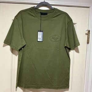 NWT Prada Men's Olive Short Sleeve Tee, Size S